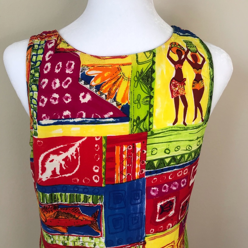 Colorful Shift Mini Dress - Picture 5 of 8